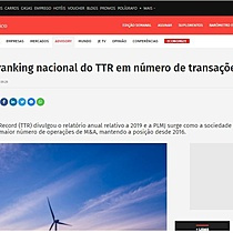 PLMJ lidera ranking nacional do TTR em nmero de transaes